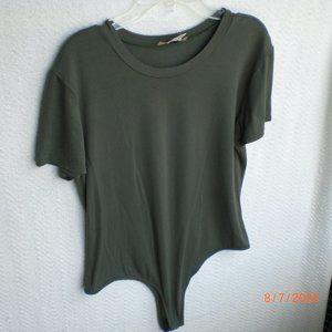 Bodysuit Top Olive Green